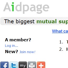 Aidpage Website