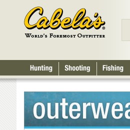 Cabelas Website