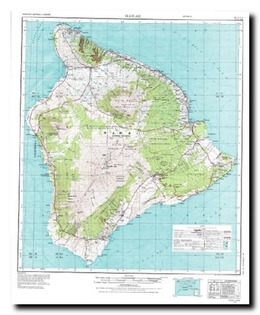 Topo Map of Hawaii